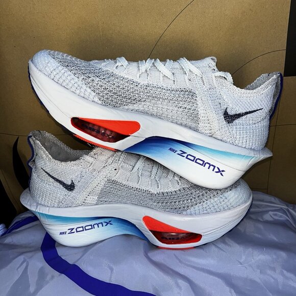 NEW Nike Air Zoom Alphafly Next% 3 Grey Blue Void  FD8315-001 Women Size 9 - Picture 2 of 7